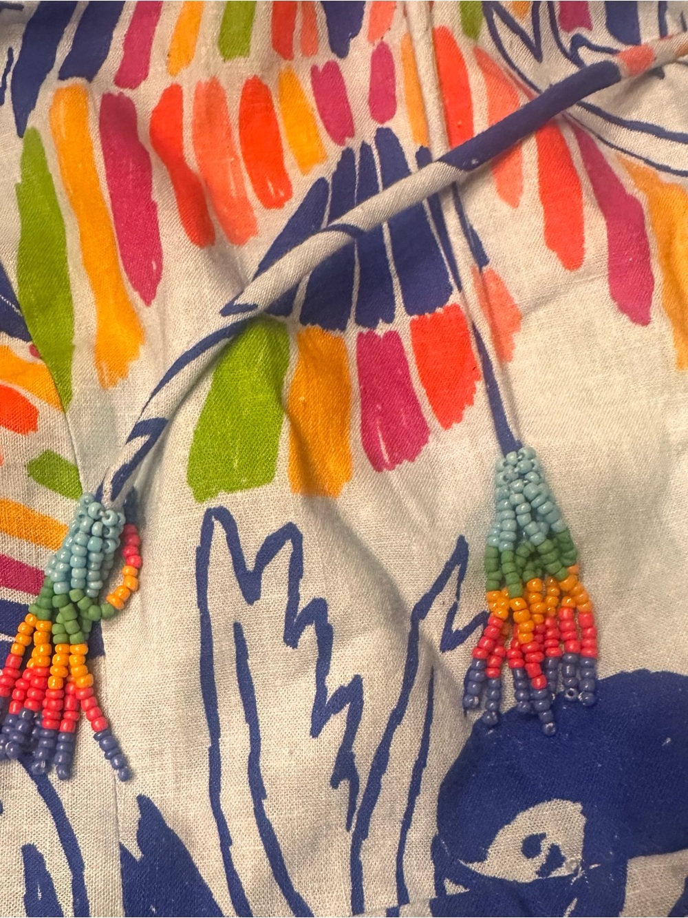 FARM Rio Blue Color Birds Maxi Dress - Picture 4 of 6